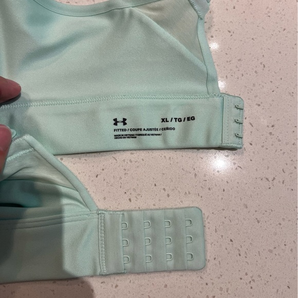 Under Armour | Infinity Mid Covered Sports Bra in Aqua Foam Size XL - Picture 6 of 6